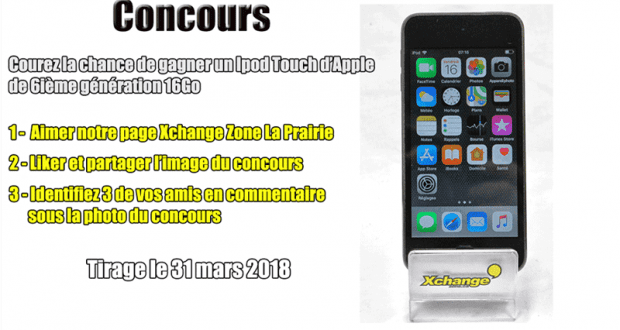 Ipod Touch 6ième génération de 16Go d'Apple