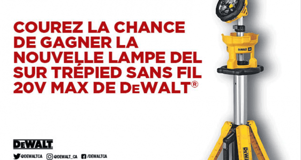 Lampe DEL sur trépied sans fil 20V MAX de DeWalt