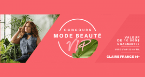 5 forfaits mode beauté Claire France de 2000 $ chacun