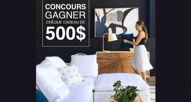 500$ à dépenser en boutique MA mobilier actuel