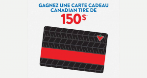 Carte cadeau Canadian Tire de 150$