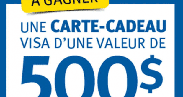 Cartes-cadeaux Visa de 500 $