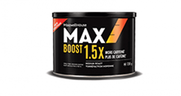 Coupon de 1$ sur le nouveau café MAX Boost R&G