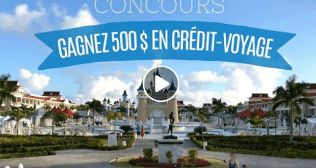 Crédit voyage de 500$