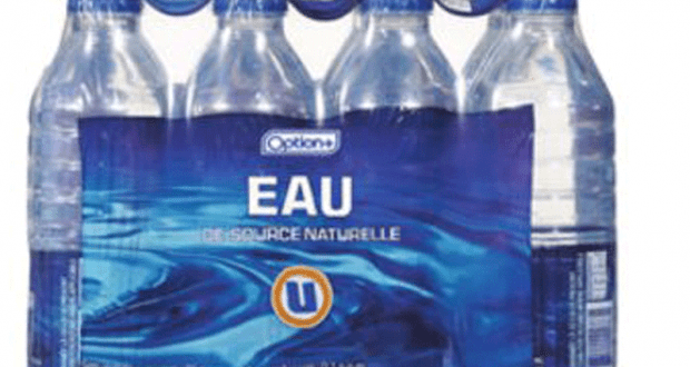 Emballage de 12 bouteilles de 500 ml de l’eau Option+ à 99¢