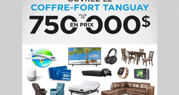 Gagnez 750 000$ en prix chez Ameublements Tanguay