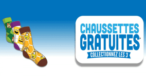 Paires de chaussettes gratuites