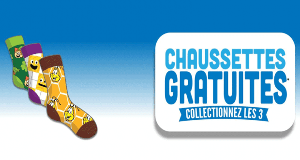 Paires de chaussettes gratuites