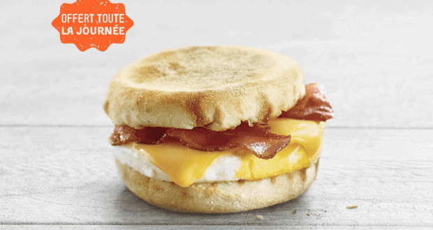 Un Chef-d’oeuf avec bacon à 2,50$ au Restaurants A&W