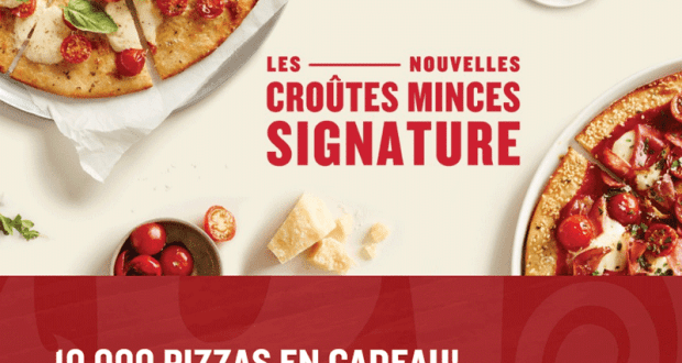 10 000 Pizzas en cadeau - Boston Pizza