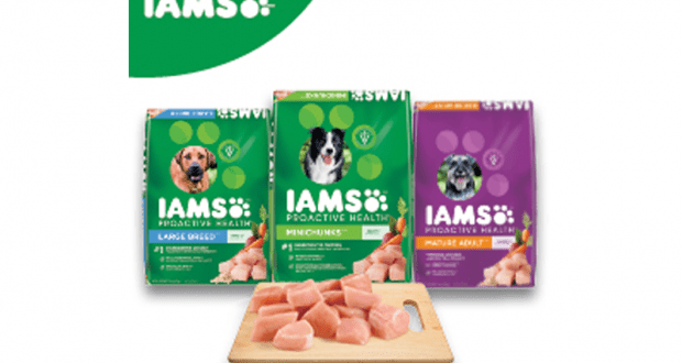 5$ de rabais sur 1 sac de nourriture sèche pour chiens IAMS