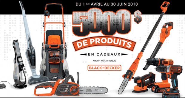 5000$ en outils Black & Decker