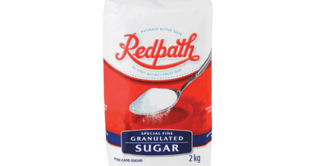 Emballage de 2kg de sucre blanc granulé Redpath à 1.50$