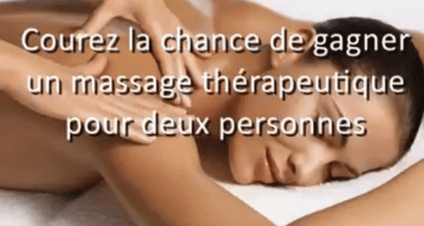 Gagnez un massage pour vous et votre ami