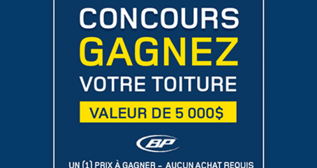 Gagnez votre toiture de 5 000 $