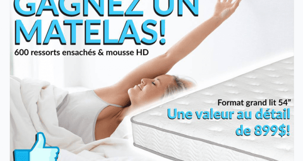 Matelas grand lit de 899$