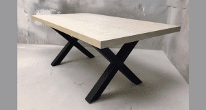 Table de cuisine 6 places en Merisier