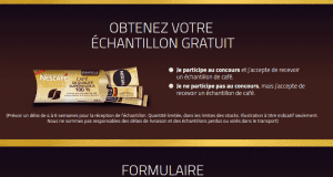 Un ensemble gratuit de 3 échantillons de Nescafé