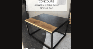 Une table basse BÉTON & BOIS
