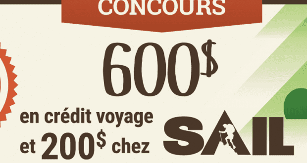 Crédit voyage de 600$