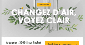 Gagnez 3000 $ sur l'achat de vos portes et fenêtres