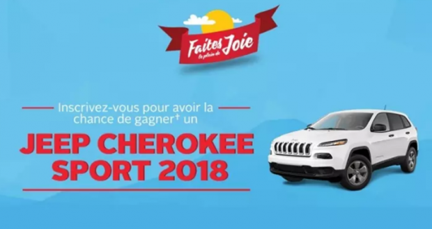 Gagnez un Jeep Cherokee Sport 2018
