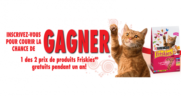 Nourriture pour chats Friskies pendant 1 an