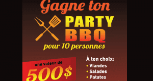 Un repas pour 10 personnes d'une valeur de 500$