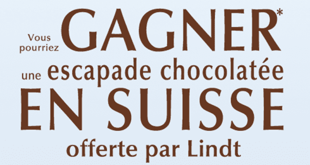 3 Voyages pour deux en suisse (7000 $ chacun)