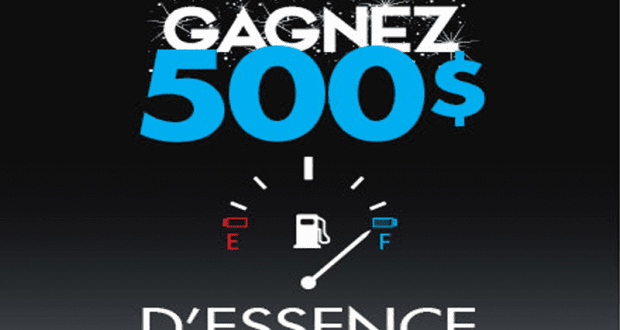 500$ d'essence à gagner