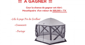 Abri-moustiquaire d'une valeur de 325$