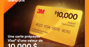 Carte de crédit Visa 3M prépayée de 10 000 $