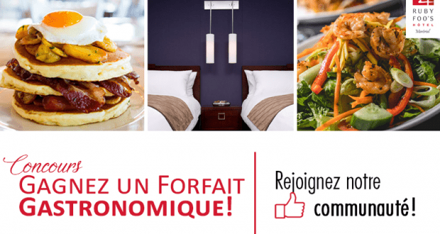 Un Forfait Gastronomique à l'Hôtel Ruby Foo's