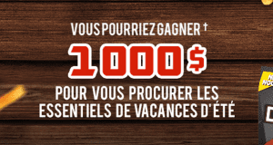 Un chèque d'une valeur de 1000 $