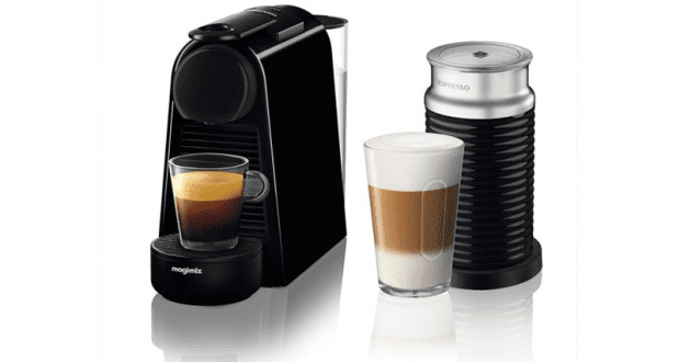 Un ensemble Essenza Mini avec Aeroccino de Nespresso