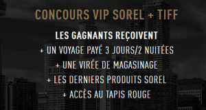 Un voyage pour 2 à Toronto (4 000 $)