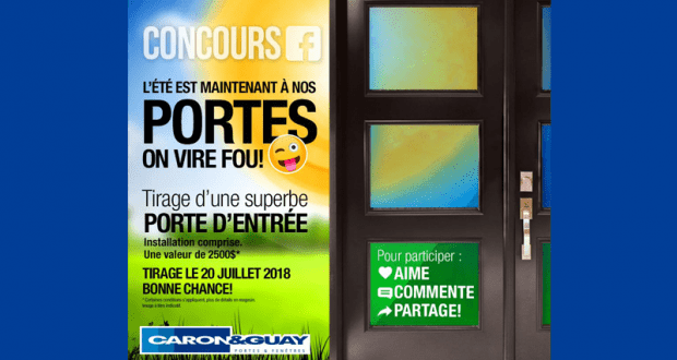 Une superbe porte d'entrée Caron et Guay (2500$)