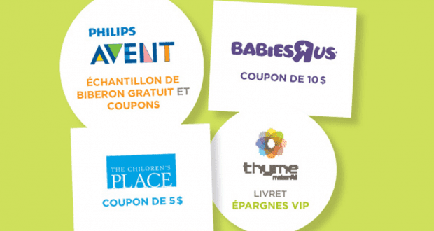 Échantillons gratuits et coupons rabais pour bébé