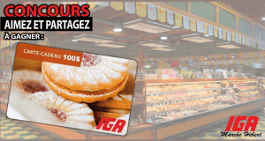 Certificat-cadeau IGA de 100 $