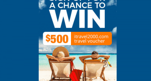 Gagnez un bon de voyage de 500 $ d'itravel2000