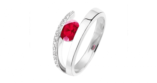 Gagnez une bague Diamant et Rubis (1999 $)