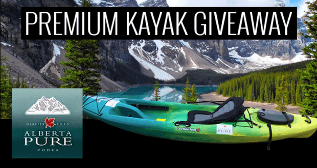 Un kayak de marque Alberta Pure Vodka