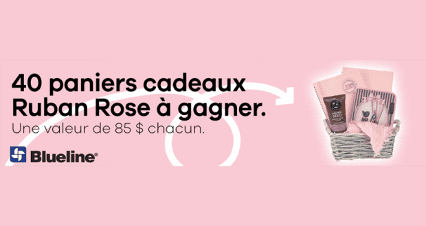 40 paniers cadeaux Ruban Rose