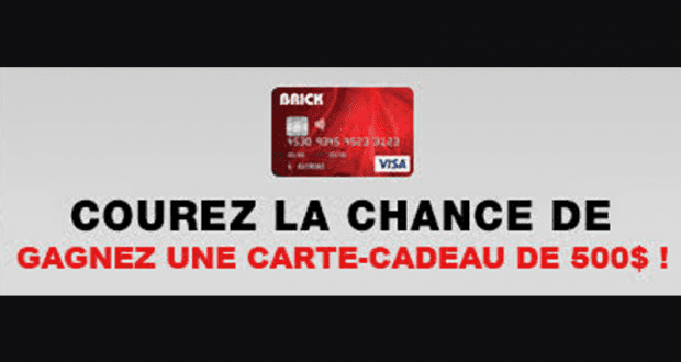 Carte-cadeau Brick de 500 $