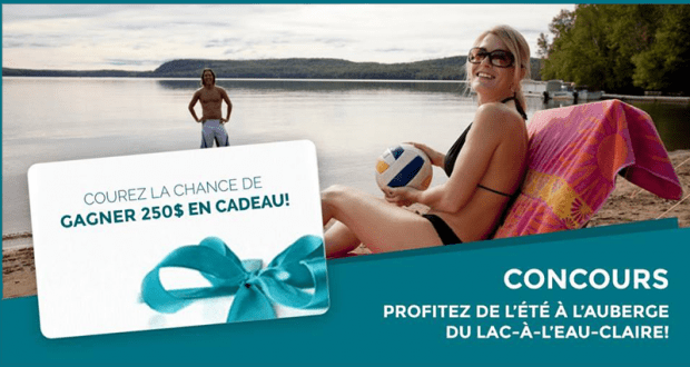 Carte cadeau de l'Auberge du Lac-à-l'Eau-Claire