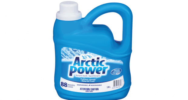 Détergent pour la lessive Arctic Power 88 brassées à 4.99$