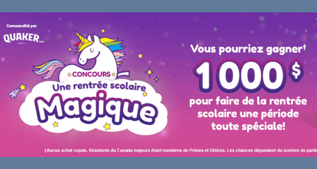 Gagnez 1 000 $ en espèces