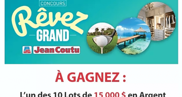 Gagnez l’un des 10 lots de 15 000 $ en argent