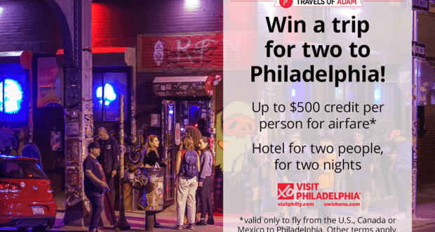 Gagnez un voyage pour deux personnes à Philadelphie