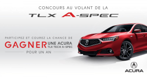 Gagnez une Acura TLX Tech A-Spec 2019 pour un an (17'223$)